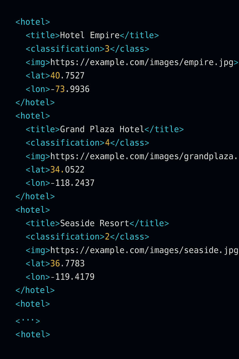 XML struktúra