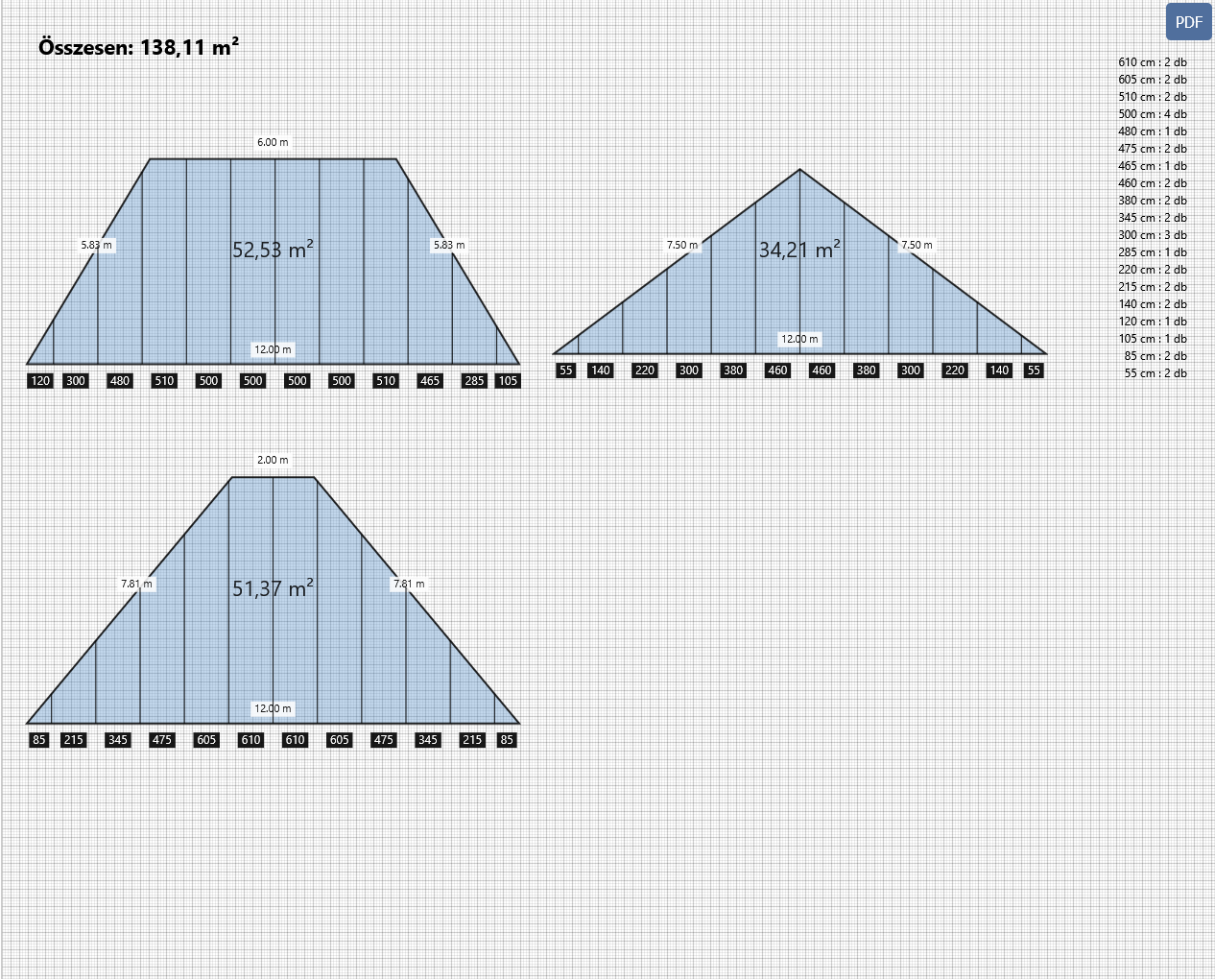 Miliméter papír A4 nyomtatható - Tetőfedő kalkulátor