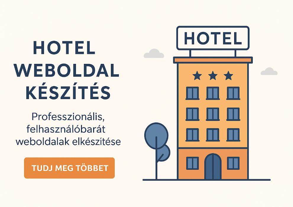 Hotel weboldal készítés