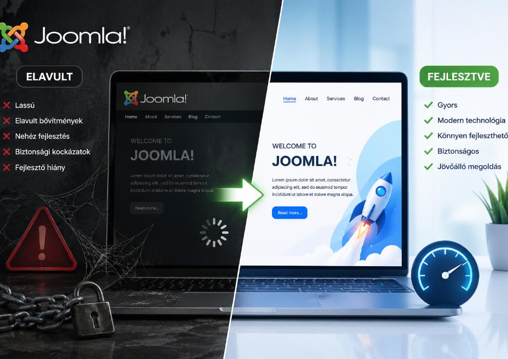 Joomla weboldal fejlesztés modern megközelítéssel